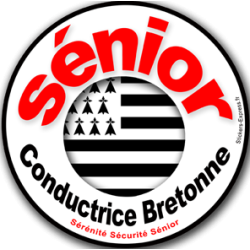 Conductrice Sénior Bretonne - 10cm - Sticker/autocollant
