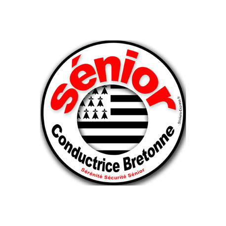 Conductrice Sénior Bretonne - 10cm - Autocollant(sticker)