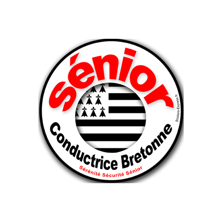 Conductrice Sénior Bretonne - 10cm - Autocollant(sticker)