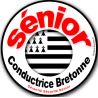 Conductrice Sénior Bretonne - 10cm - Sticker/autocollant