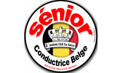 Conductrice Sénior Belge - 10x10cm - Autocollant(sticker)