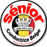 Conductrice Sénior Belge - 10x10cm - Autocollant(sticker)