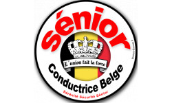 Conductrice Sénior Belge - 10x10cm - Autocollant(sticker)