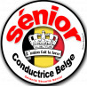 Conductrice Sénior Belge - 10x10cm - Autocollant(sticker)