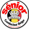 Autocollant (sticker):conducteur Sénior Belge