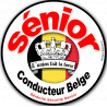 Conducteur Sénior Belge - 10x10cm - Autocollant(sticker)