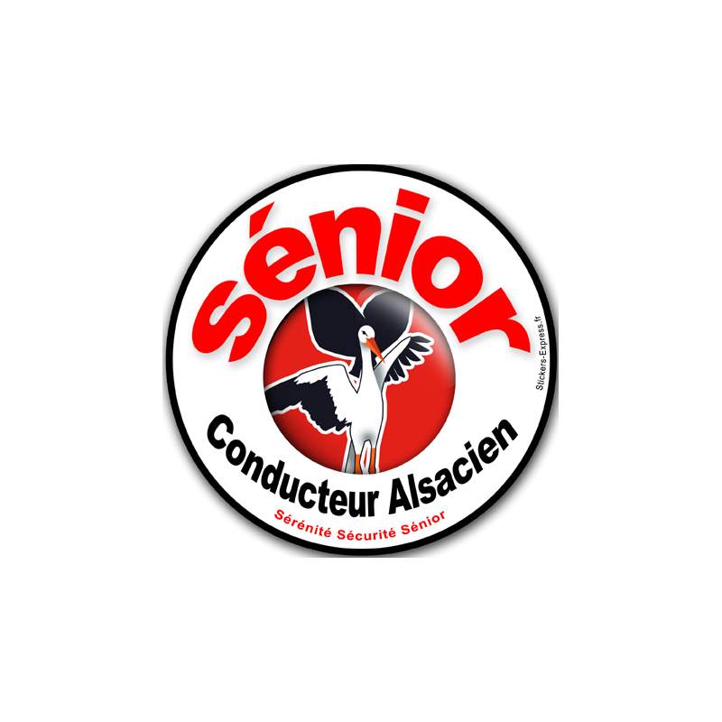 Conducteur Sénior Alsacien (15x15cm) - Sticker/autocollant