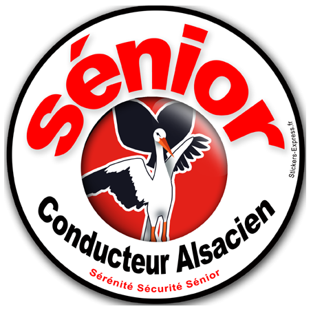 Conducteur Sénior Alsacien (15x15cm) - Autocollant(sticker)