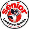 Conducteur Sénior Alsacien (15x15cm) - Autocollant(sticker)