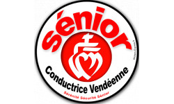 Autocollant (sticker):conductrice Sénior Vendéenne