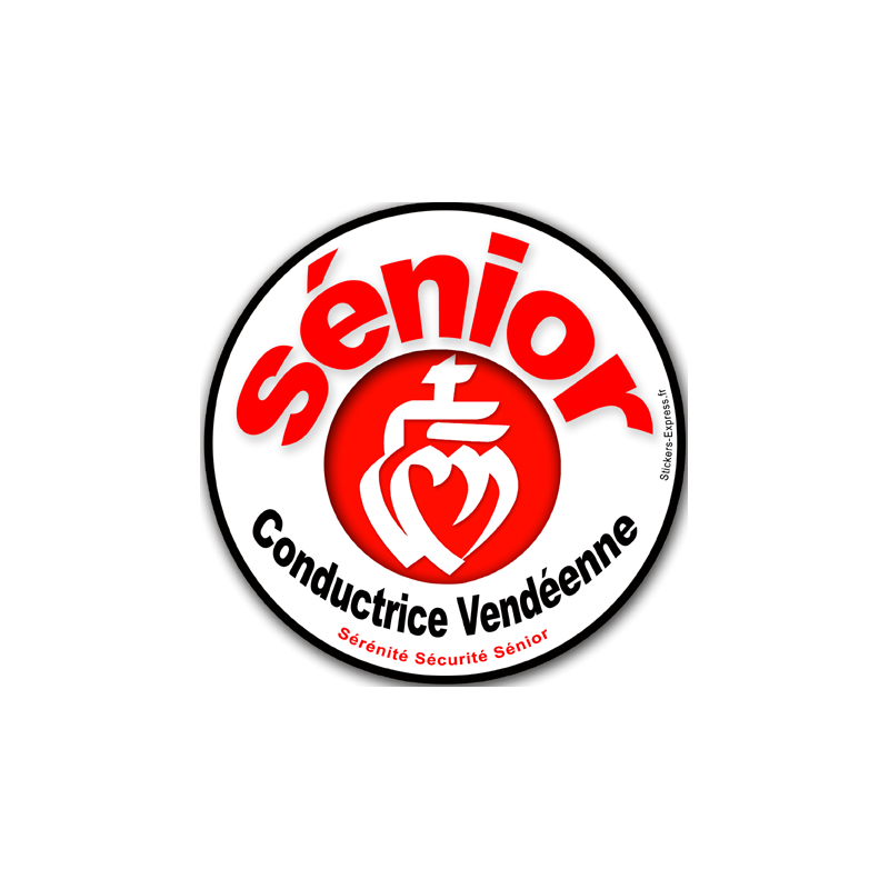 conductrice Sénior Vendéenne - 15cm - Sticker/autocollant