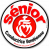 Autocollant (sticker):conductrice Sénior Vendéenne