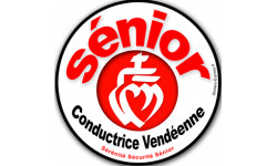 Autocollant (sticker):conductrice Sénior Vendéenne