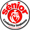 Autocollant (sticker):conductrice Sénior Vendéenne