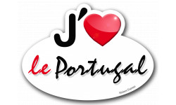 Autocollant (sticker):j'aime le Portugal