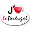 Autocollant (sticker):j'aime le Portugal