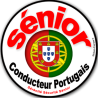 conducteur sénior Portugais - 10cm - Sticker/autocollant