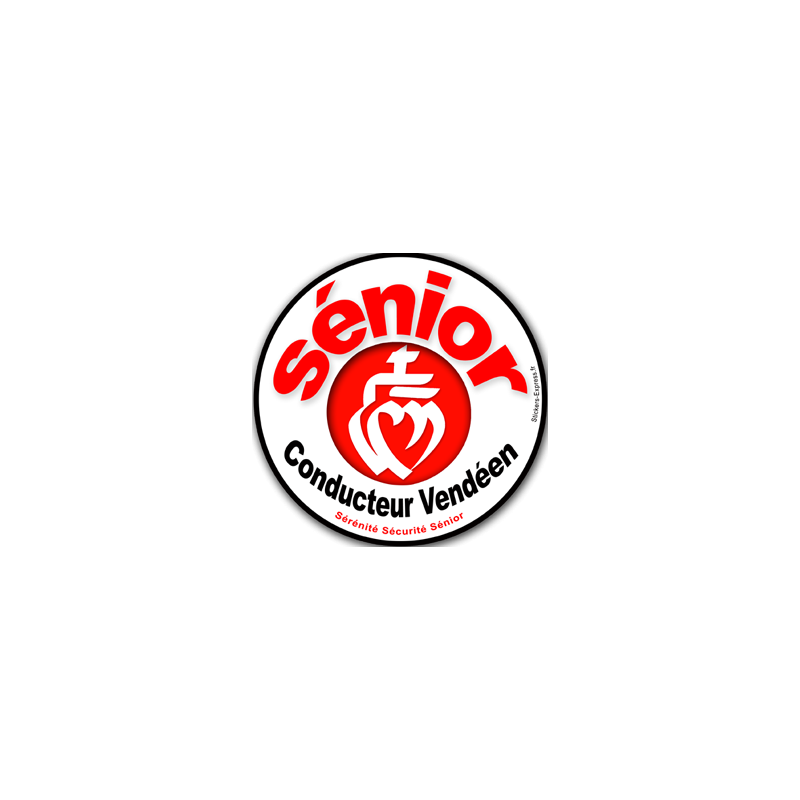 conducteur sénior Vendéen - 10cm - Sticker/autocollant