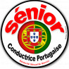 Autocollant (sticker):conductrice Sénior Portugaise