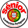 Autocollant (sticker):conductrice Sénior Portugaise