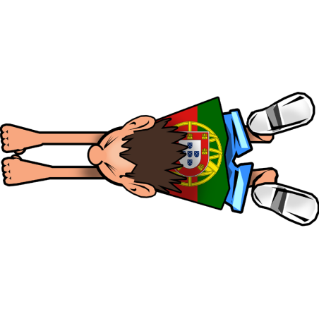 attrape voiture Portugais - 28x12cm - Sticker/autocollant