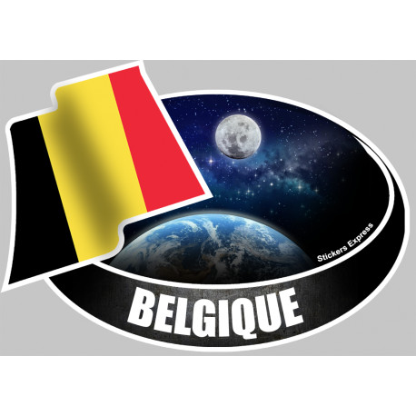 BELGIQUE (10x14cm) - Autocollant(sticker)