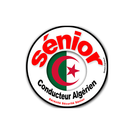 conducteur Sénior Algérien - 10cm - Autocollant(sticker)