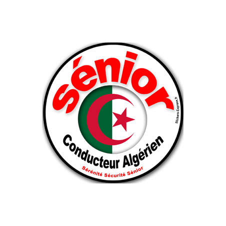 Autocollant (sticker):conducteur Sénior Algérien