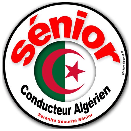 conducteur Sénior Algérien - 10cm - Sticker/autocollant