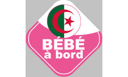 bébé à bord d'origine Algérienne - 15x15cm - Autocollant(sticker)