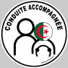 Autocollant (sticker): conduite accompagnee Algerien