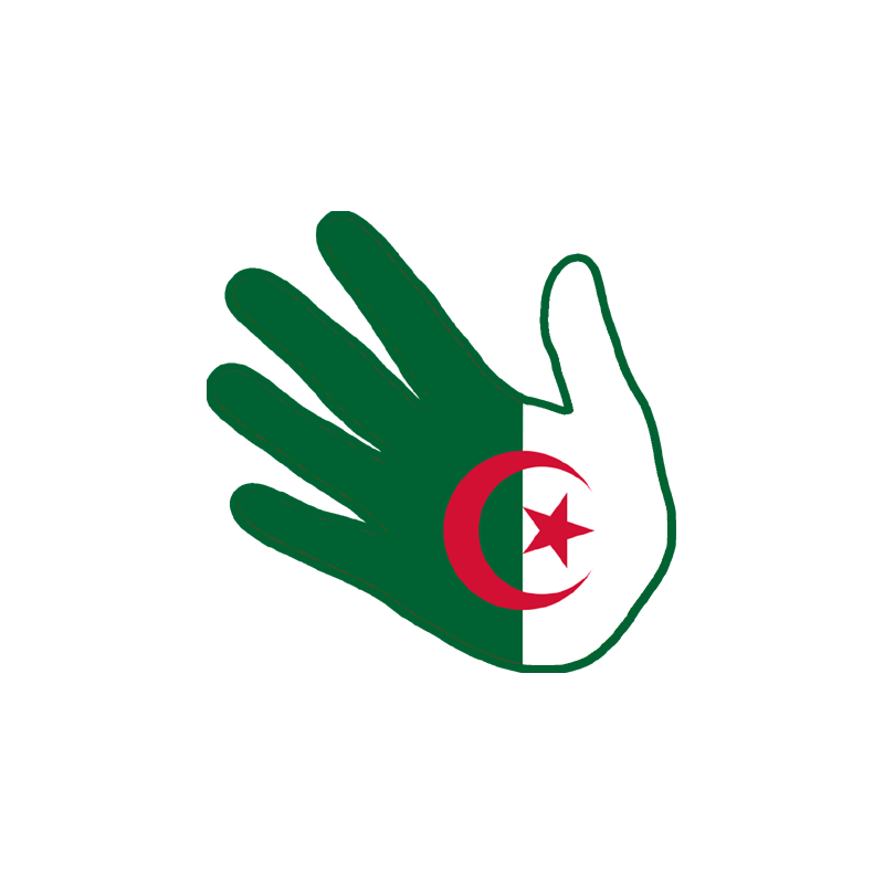 main Algérienne - 17cm - sticker/autocollant