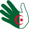 Autocollant (sticker): Autocollant main Algerienne