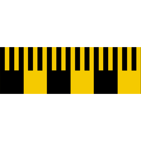 BANDE CRASH TEST (10x100cm) - Sticker/autocollant