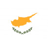 Autocollant (sticker): Drapeau Chypre