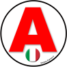 A Italie drapeau - 15cm - Sticker/autocollant