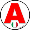 A Italie drapeau - 15cm - Autocollant(sticker)