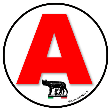 Autocollant (sticker): A Italie 2