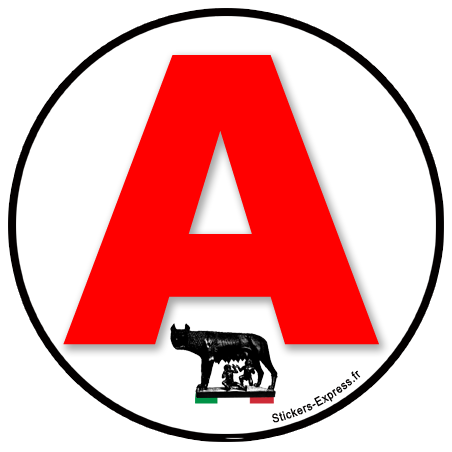 Autocollant (sticker): A Italie 2