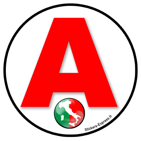 Autocollant (sticker): A Italie 3
