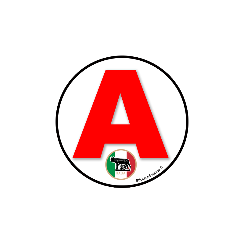 A Italie drapeau - 15cm - Sticker/autocollant