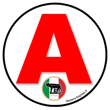 Autocollant (sticker): A Italie 4