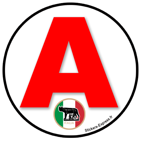 Autocollant (sticker): A Italie 4