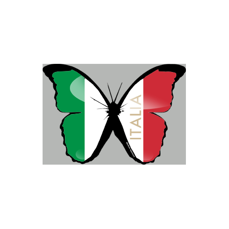 Autocollant (sticker): effet papillon Italien
