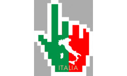 Autocollant (sticker): Curseur Main Italienne