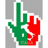 Autocollant (sticker): Curseur Main Italienne