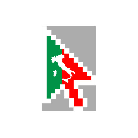 Autocollant (sticker): curseur fleche italien