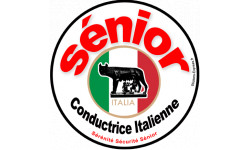 Autocollant (sticker):conductrice Sénior Italienne 2