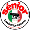 conductrice Sénior Italienne - 10cm - Sticker/autocollant