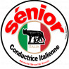 Autocollant (sticker):conductrice Sénior Italienne 2